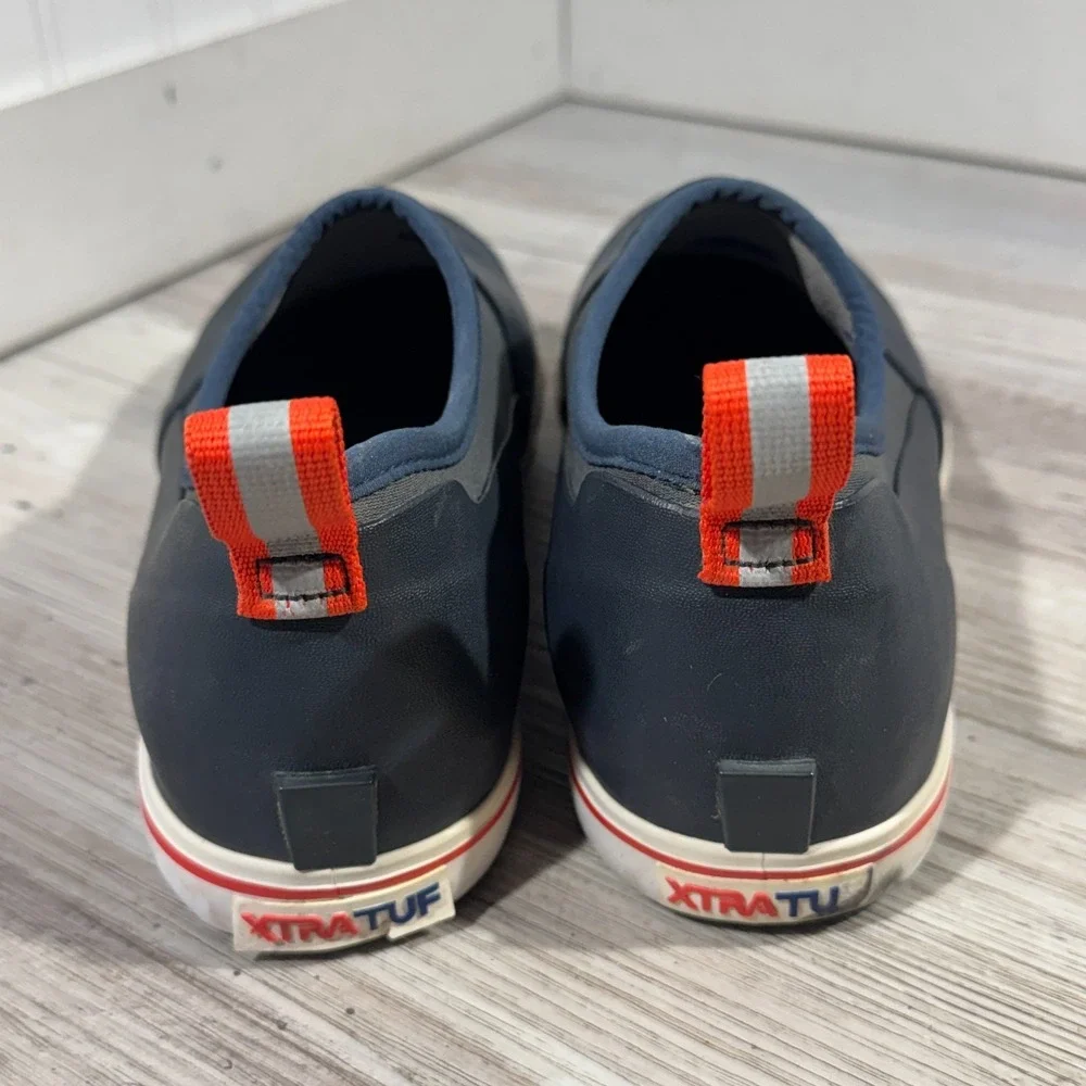 Xtratuf Men's Waterproof Deck Shoes Size 8 Navy Blue Rainboots Low Top